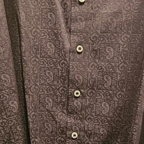 ROBERT GRAHAM Black print long sleeve shirt - Size XL - Picture 2 of 5